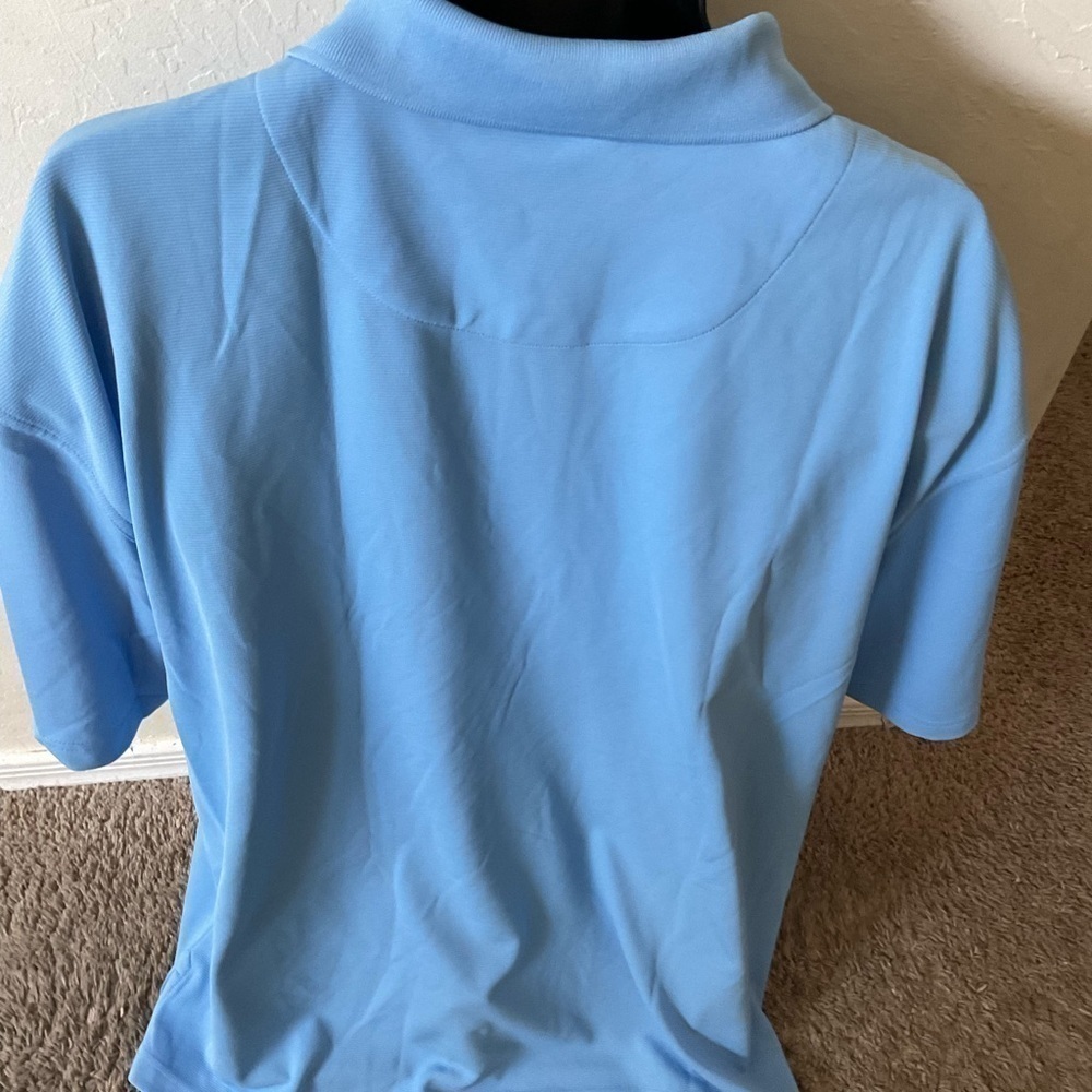 Men’s new size 3XL blue Riundtree and Yorke performance polo shirt work play - Picture 4 of 4